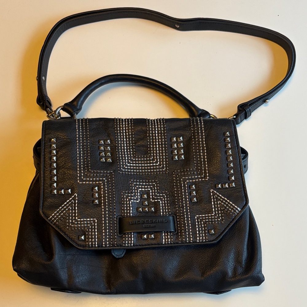 Liebeskind Black Studded Crossbody Bag